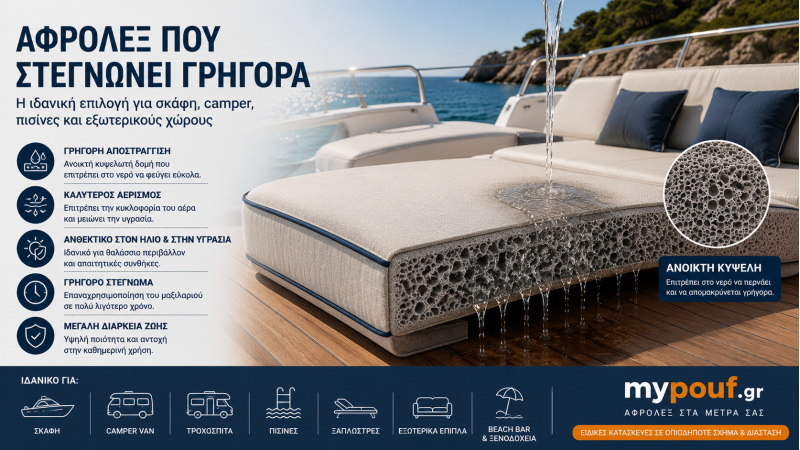 Αφρολέξ που Στεγνώνει Γρήγορα | Quick Dry Foam