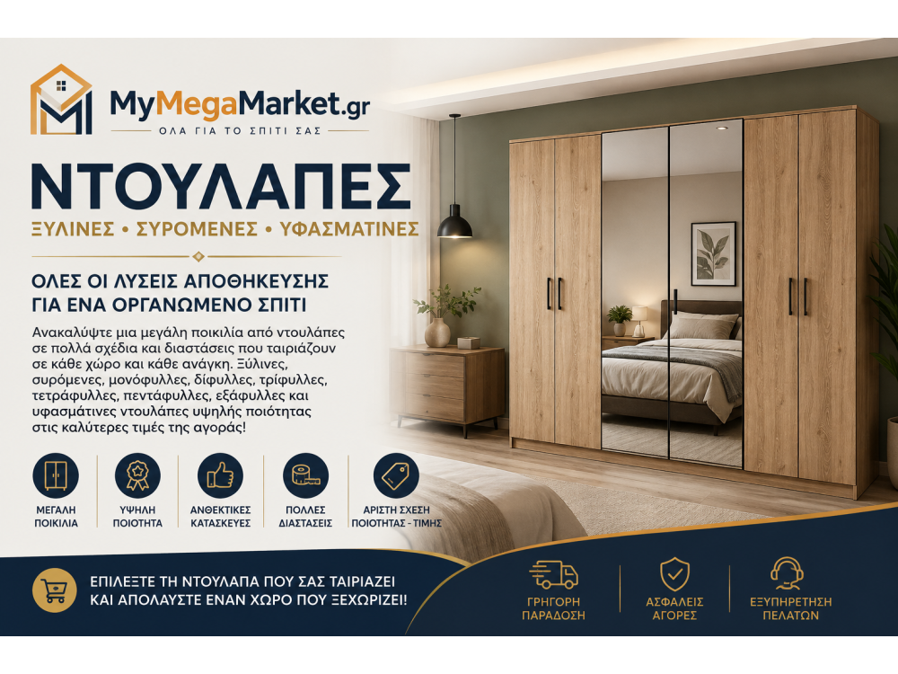 Ντουλάπες Ξύλινες, Συρόμενες & Υφασμάτινες | Οδηγός Αγοράς