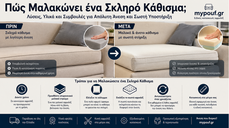 Πώς Μαλακώνει ένα Σκληρό Κάθισμα; Πλήρης Οδηγός