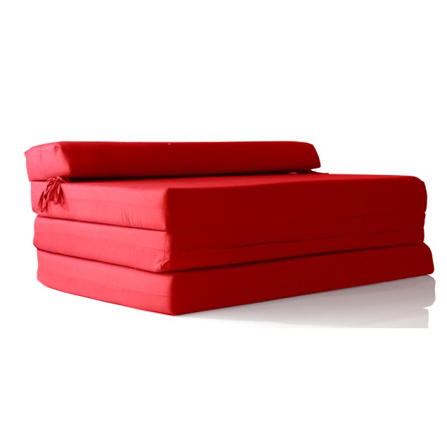 Καναπές - Κρεβάτι Flip Sofa κόκκινο Kansas με φερμουάρ | Mycollection.gr