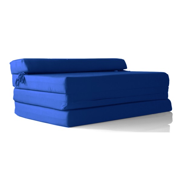 Καναπές - Κρεβάτι Flip Sofa μπλε Kansas με φερμουάρ | Mycollection.gr