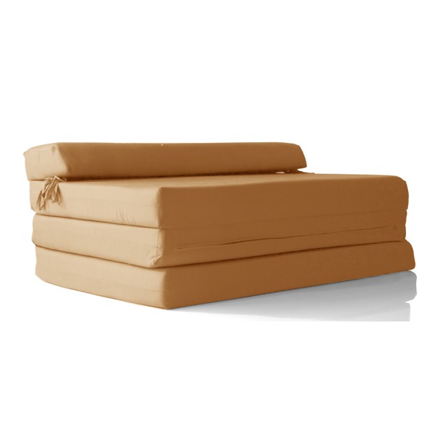 Καναπές - Κρεβάτι Flip Sofa πορτοκαλί Kansas με φερμουάρ | Mycollection.gr
