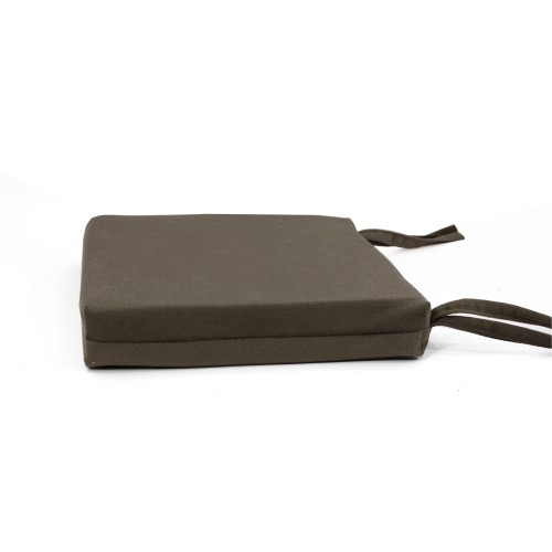 Μαξιλάρι Velure καρέκλας τετράγωνο καφέ χρώμα Μαξιλάρι Velure καρέκλας τετράγωνο καφέ χρώμα