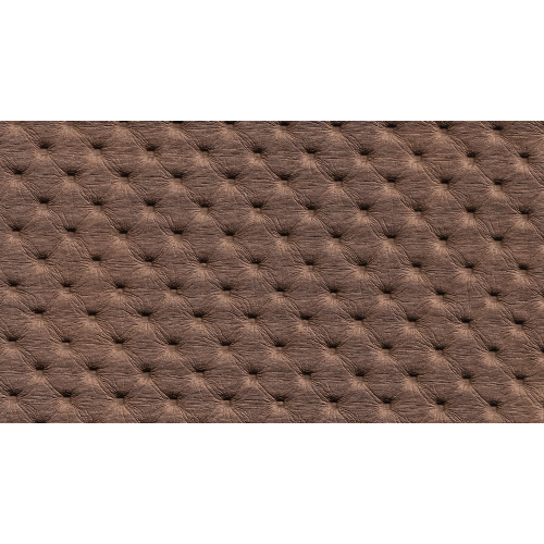 Δερματίνη με το μέτρο Arizona 2 Pu / Pvc Capitone Metallic Tawny Brown