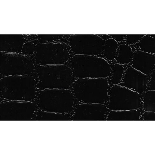 Δερματίνη με το μέτρο Manaos 1 Pu / Pvc Stone Effect Ultra Glossy Black