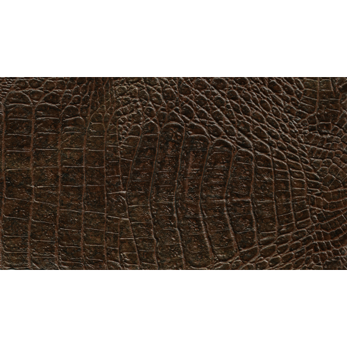 Δερματίνη με το μέτρο Manaos 6 Pu / Pvc Crocodile Skin Effect Metallic Gold Brown