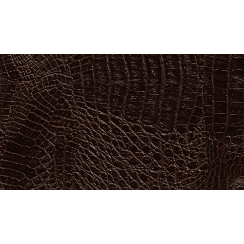 Δερματίνη με το μέτρο Manaos 7 Pu / Pvc Crocodile Skin Effect Glossy Very Dark Brown