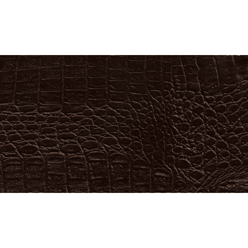 Δερματίνη με το μέτρο Manaos 8 Pu / Pvc Crocodile Skin Effect Dark Brown