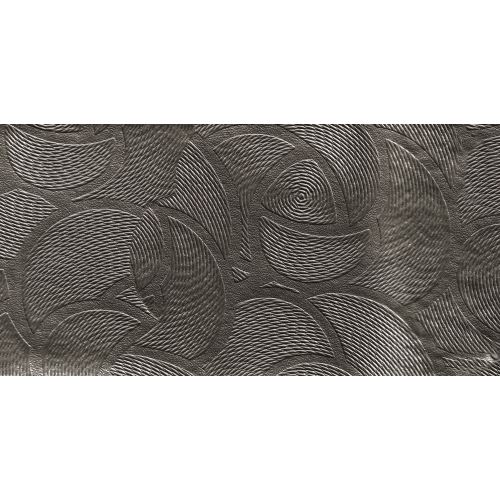 Δερματίνη με το μέτρο Mercedes 23 Pu / Pvc Shimmery Metallic Grey - Brown