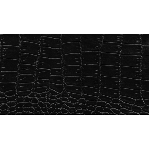 Δερματίνη με το μέτρο Nevada 3 Pu / Pvc Black Crocodile Effect