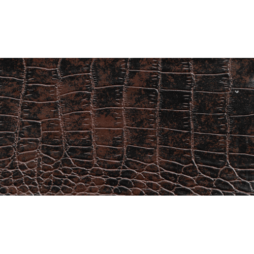 Δερματίνη με το μέτρο Nevada 4 Pu / Pvc Brown-Black Crocodile Effect
