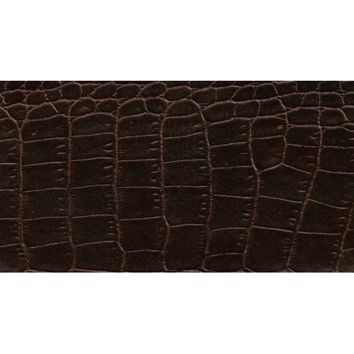 Δερματίνη με το μέτρο Nevada 6 Pu / Pvc Matte Brown Crocodile Effect
