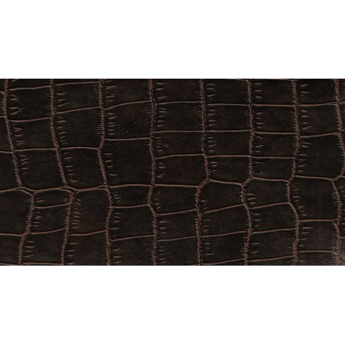 Δερματίνη με το μέτρο Nevada 7 Pu / Pvc Brown Crocodile Effect