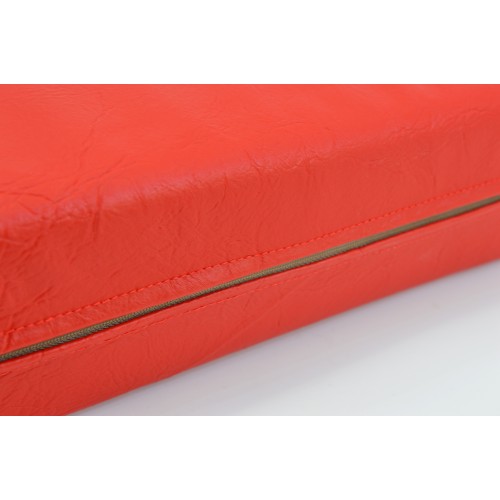 Μαξιλάρι Δερματίνη Για Καναπέ / Παλέτα  Miami Κόκκινο Με Φερμουάρ