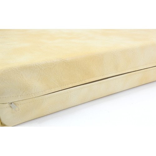 Μαξιλάρι Για Καναπέ / Παλέτα Δερματίνη Miami - Μπέζ  Με Φερμουάρ