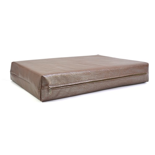 Μαξιλάρι για Καναπέ / Παλέτα  Δερματίνη  Minesota - Metallic Cinnamon Με Φερμουάρ