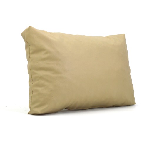 Μαξιλάρι Δερματίνη καναπέ Odario 17 - Cappuccino Beige Με Φερμουάρ