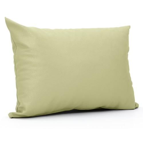 Μαξιλάρι Δερματίνη καναπέ Odario 15 - Light Beige Με Φερμουάρ