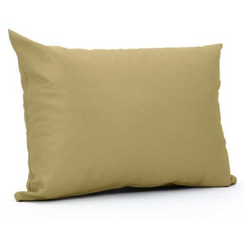 Μαξιλάρι Δερματίνη καναπέ Odario 24 - Orange Beige Με Φερμουάρ