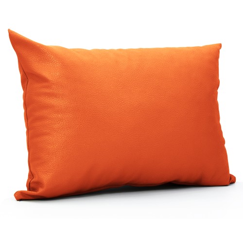 Μαξιλάρι Δερματίνη καναπέ Odario 25 - Vivid Orange Με Φερμουάρ