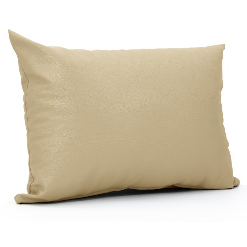 Μαξιλάρι Δερματίνη καναπέ Odario 3 - Peach Beige Με Φερμουάρ