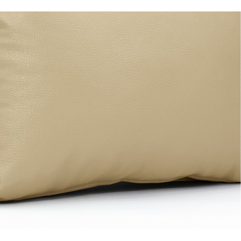 Μαξιλάρι Δερματίνη καναπέ Odario 3 - Peach Beige Με Φερμουάρ | Mycollection.gr