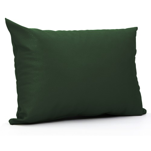 Μαξιλάρι Δερματίνη καναπέ Odario 8 - Dark Green Με Φερμουάρ