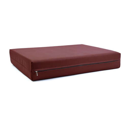 Μαξιλάρι Για Καναπέ / Παλέτα Δερματίνη Odario 20 - Burgundy Με Φερμουάρ
