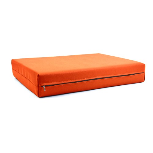 Μαξιλάρι Για Καναπέ / Παλέτα Δερματίνη Odario 25 - Vivid Orange Με Φερμουάρ