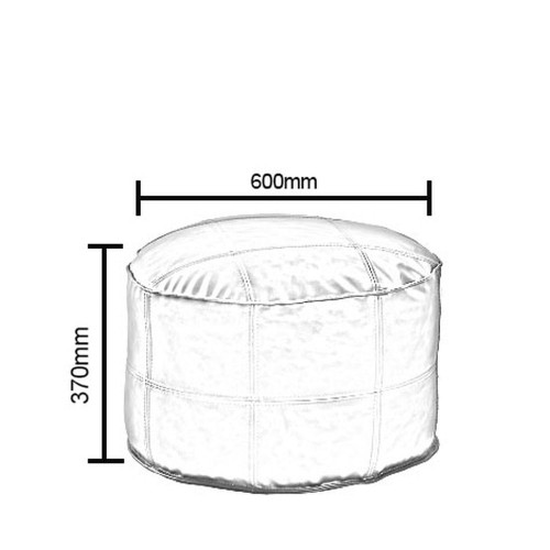 Πουφ AKILA Camel Δέρμα Φ86x39cm Πουφ AKILA Camel Δέρμα Φ86x39cm