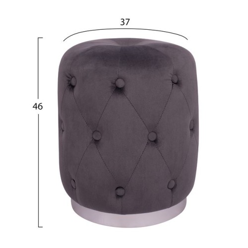 ΣΚΑΜΠΟ TORRIE HM8405.01 ΓΚΡΙ ΒΕΛΟΥΔΟ ΜΕ ΑΣΗΜΙ ΒΑΣΗ Φ37x46Υ εκ. ΣΚΑΜΠΟ TORRIE HM8405.01 ΓΚΡΙ ΒΕΛΟΥΔΟ ΜΕ ΑΣΗΜΙ ΒΑΣΗ Φ37x46Υ εκ.