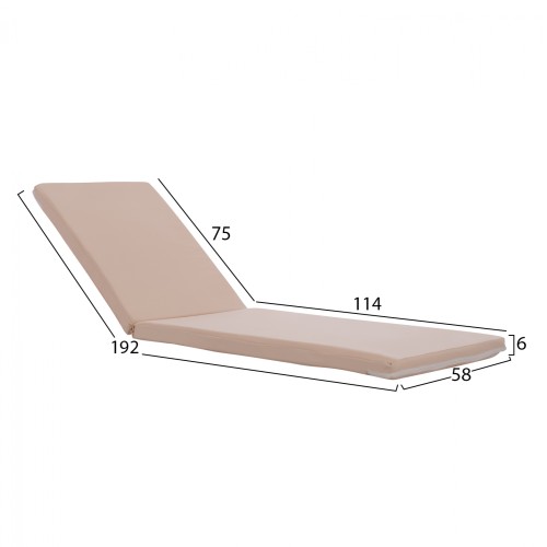 ΜΑΞΙΛΑΡΙ ΞΑΠΛΩΣΤΡΑΣ POLYESTER CHIOS ΜΠΕΖ HM11234.01P 192x58x6 εκ. ΜΑΞΙΛΑΡΙ ΞΑΠΛΩΣΤΡΑΣ POLYESTER CHIOS ΜΠΕΖ HM11234.01P 192x58x6 εκ.