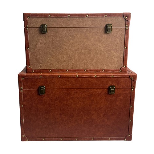 BRYST ΜΠΑΟΥΛΑ SET 2ΤΜΧ COGNAC PURO 64x40xH40cm
