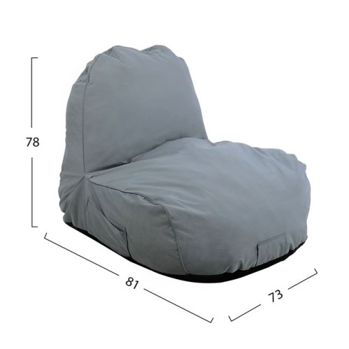 Πούφ Cloud Πολυθρόνα Hm5112.10 Γκρι 6188 81X78X73 Εκ.