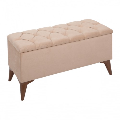 Σκαμπώ - ταμπουρέ Freeman υφασμάτινο με αποθηκευτικό χώρο χρώμα μπεζ 90x40x50εκ. Σκαμπώ - ταμπουρέ Freeman υφασμάτινο με αποθηκευτικό χώρο χρώμα μπεζ 90x40x50εκ.