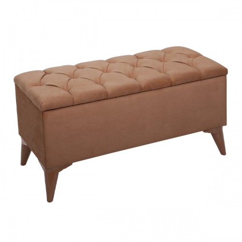 Σκαμπώ - ταμπουρέ Freeman υφασμάτινο με αποθηκευτικό χώρο χρώμα καφέ 90x40x50εκ. Σκαμπώ - ταμπουρέ Freeman υφασμάτινο με αποθηκευτικό χώρο χρώμα καφέ 90x40x50εκ.