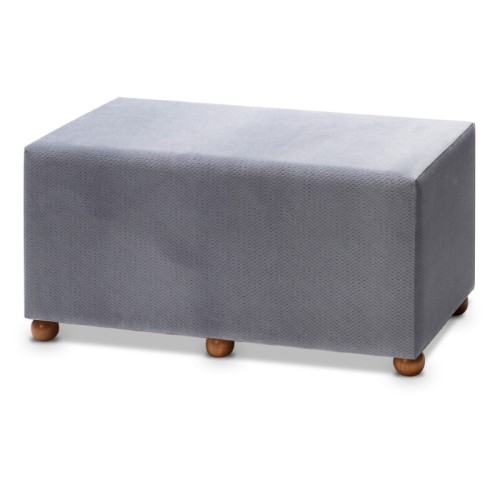 Σκαμπώ Genma υφασμάτινο χρώμα γκρι 80x40x40εκ. Σκαμπώ Genma υφασμάτινο χρώμα γκρι 80x40x40εκ.