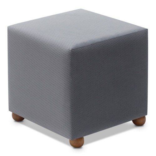 Σκαμπώ Ranma υφασμάτινο χρώμα γκρι 40x40x40εκ. Σκαμπώ Ranma υφασμάτινο χρώμα γκρι 40x40x40εκ.