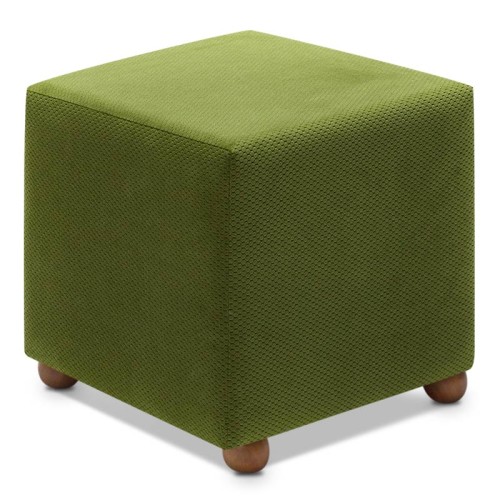 Σκαμπώ Ranma υφασμάτινο χρώμα πράσινο 40x40x40εκ. Σκαμπώ Ranma υφασμάτινο χρώμα πράσινο 40x40x40εκ.