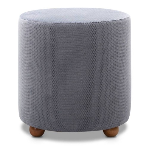 Σκαμπώ Mario υφασμάτινο χρώμα γκρι 40x40x40εκ. Σκαμπώ Mario υφασμάτινο χρώμα γκρι 40x40x40εκ.