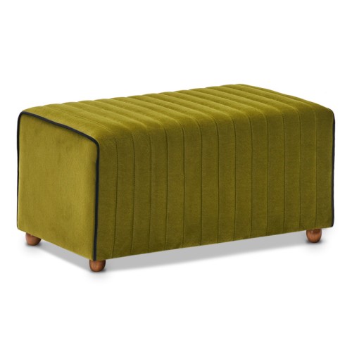 Σκαμπώ Mabel βελούδινο χρώμα πράσινο 80x40x40εκ. Σκαμπώ Mabel βελούδινο χρώμα πράσινο 80x40x40εκ.