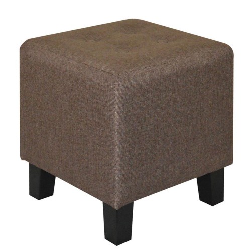 Medea Σκαμπό Βοηθητικό, Ύφασμα Σκούρο Καφέ 37x37x42cm Medea Σκαμπό Βοηθητικό, Ύφασμα Σκούρο Καφέ 37x37x42cm