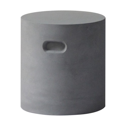 Concrete Cylinder Σκαμπό Κήπου - Βεράντας, Cement Grey Φ 37cm H.40cm Concrete Cylinder Σκαμπό Κήπου - Βεράντας, Cement Grey Φ 37cm H.40cm