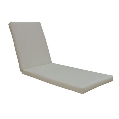 Sunlounger Μαξιλάρι Ξαπλώστρας Ύφασμα Sandy Water Repellent, Foam+Polyester Φερμουάρ-Velcro 196(78+118)x60x7cm