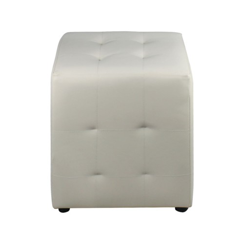 Cony Σκαμπό Βοηθητικό, Pu  Εκρού 37x37x42cm Cony Σκαμπό Βοηθητικό, Pu  Εκρού 37x37x42cm