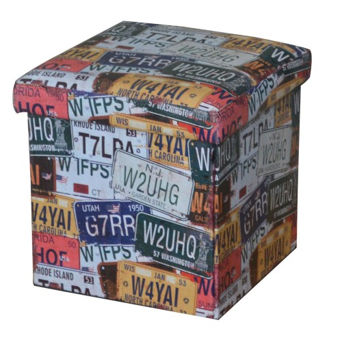 Orion Σκαμπό Αποθηκευτικό - Βοηθητικό, Pu Deco Label 38x38x38cm Orion Σκαμπό Αποθηκευτικό - Βοηθητικό, Pu Deco Label 38x38x38cm