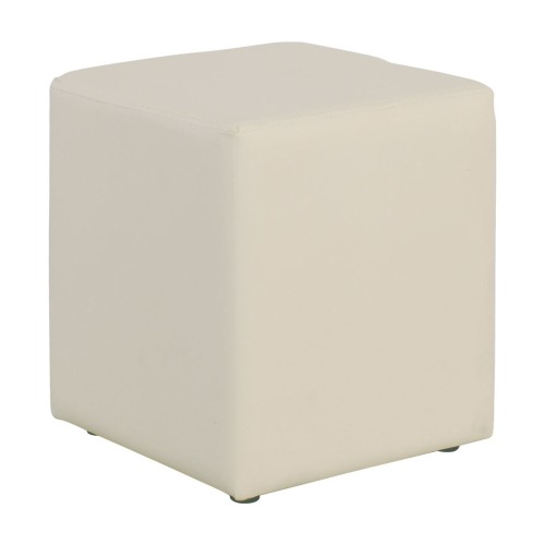 Club Σκαμπό Βοηθητικό, Pu Εκρού 37x37x42cm Club Σκαμπό Βοηθητικό, Pu Εκρού 37x37x42cm