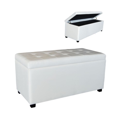 Denise Σκαμπό Με Αποθηκευτικό Χώρο - Ταμπουρέ, Pu Εκρού 88x43x45cm Denise Σκαμπό Με Αποθηκευτικό Χώρο - Ταμπουρέ, Pu Εκρού 88x43x45cm