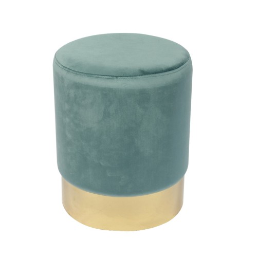 Sol Σκαμπό Βοηθητικό, Χρώμιο Χρυσό, Ύφασμα Velure Απόχρωση Βεραμάν Φ37x44cm Sol Σκαμπό Βοηθητικό, Χρώμιο Χρυσό, Ύφασμα Velure Απόχρωση Βεραμάν Φ37x44cm