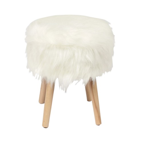 Jamo Αποθηκευτικό Σκαμπό Βοηθητικό, Συνθετική Γούνα Άσπρο, Πόδια Φυσικό. 38x38x47cm Jamo Αποθηκευτικό Σκαμπό Βοηθητικό, Συνθετική Γούνα Άσπρο, Πόδια Φυσικό. 38x38x47cm